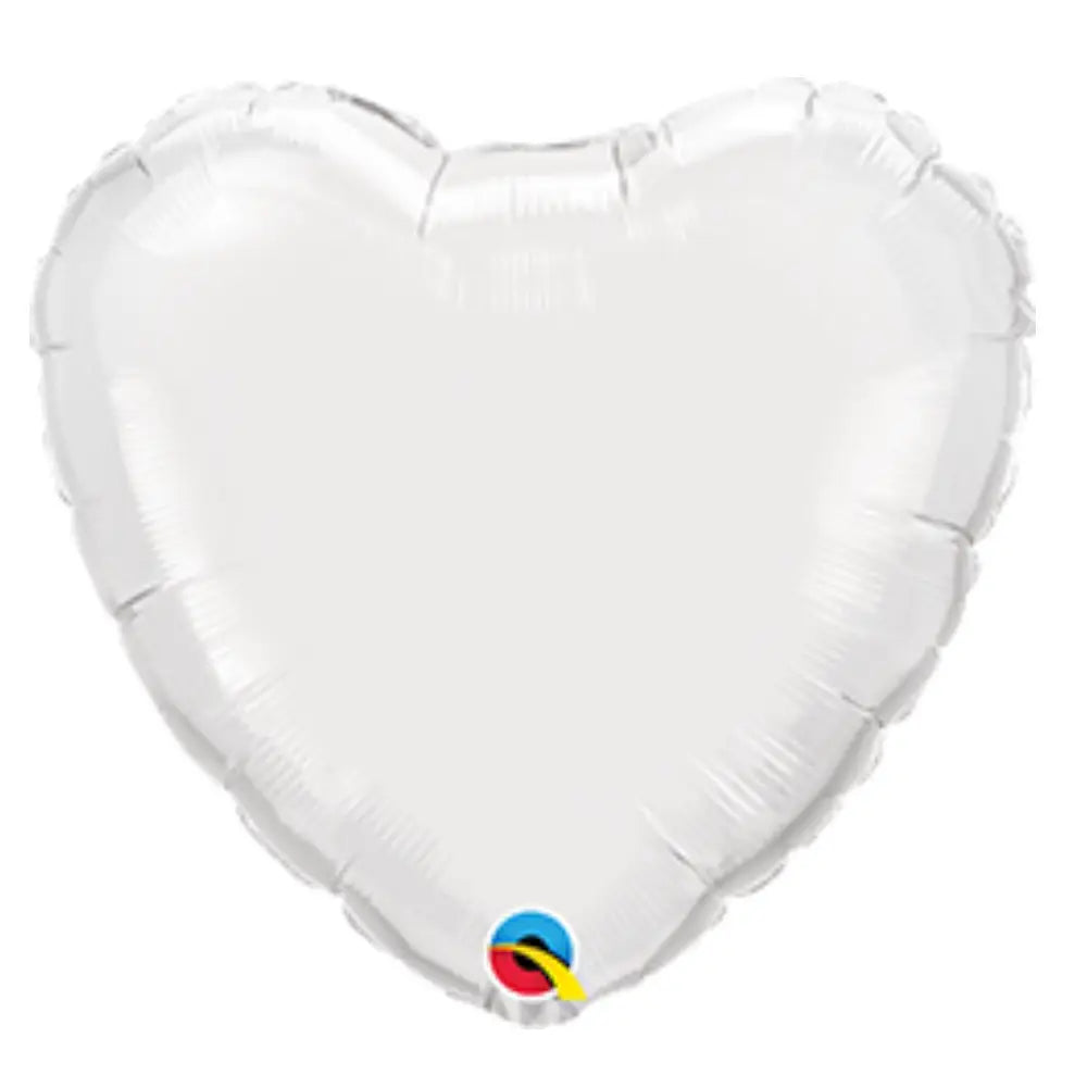 Heart White (Air-filled) - 4 Inches
